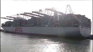 OOCL GERMANY Container ship IMO 9776183  Jade Weser Port [upl. by Keeton]