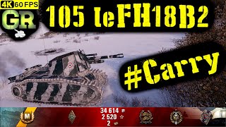 World of Tanks 105 leFH18B2 Replay  6 Kills 18K DMGPatch 141 [upl. by Constantina]