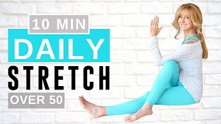 10 Minute Full Body Stretching Routine For Women Over 50  Beginners [upl. by Petromilli]