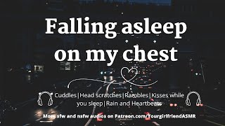 ASMR Sleep Baby ❤️ SleepaidCuddlesKisses RamblesRain and HeartbeatsGirlfriend Roleplay [upl. by Balcer]