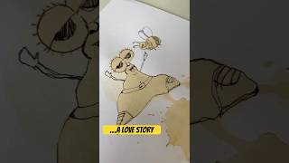 From Coffee Spill to Masterpiece The Art of Caffero’s Magical Creations inktober shorts [upl. by Eiffub]