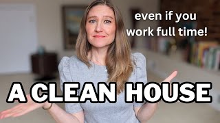 How To Keep A CLEAN HOUSE When You WORK FULL TIME  The Game Plan That FLOORED Me Family of 5 [upl. by Atter]