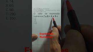 Expressões Numéricas matemática [upl. by Acherman]