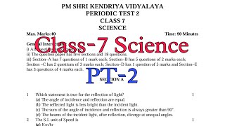 Class7 SCIENCE  PT2 Exam Question Paper  Session 202425  Periodic Test2 for KV students [upl. by Letnwahs220]