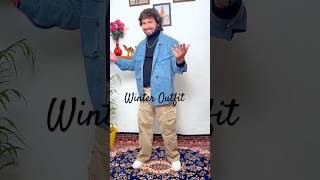 Winter denim and Bagy jeans outfit youtubeshorts shorts outfit [upl. by Ylrad846]