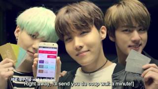 ENG SUB BTS SK Telecom CF 5 BTS vs JESSI [upl. by Ritch931]