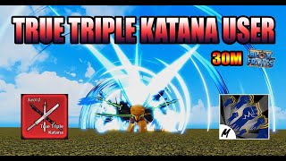 Skilled True Triple Katana User Blox Fruits [upl. by Kovacs214]