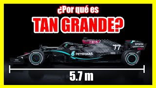 TAMAÑO de un FORMULA 1 🚨 ¿Por Qué es tan GRANDE 🔥 Distancia entre Ejes Ventajas y desventajas F1 [upl. by Ricard]