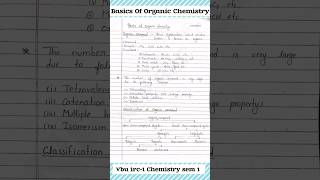 Basics of organic chemistry  Bsc 1st year irc chemistry MN 1A vbu chemistry trending shorts [upl. by Stalker507]