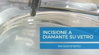 Incisione a punta diamantata su vetro con EasyStep [upl. by Elconin]