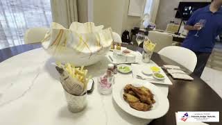 In Room Dining Wings and Hot Dogs  Crockfords Las Vegas [upl. by Gnim]