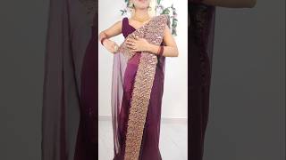 broad border jimmy choo saree stylesareedrapings drapingsaree fashion [upl. by Ardnaeed158]