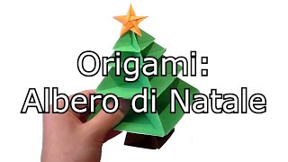 Origami Albero di Natale facile [upl. by Arukas]