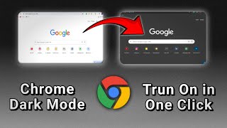 Chrome Dark Mode in just one click  How to Enable or Disable Dark Mode in google chrome [upl. by Lazos]