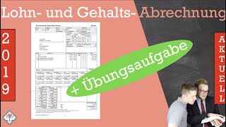 Lohn und Gehaltsabrechnung einfach berechnen  mit Übungsaufgabe [upl. by Elda]