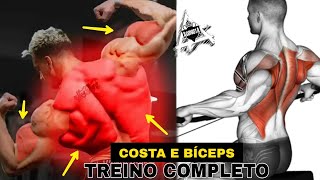 9 Exercícios Treino de Bíceps e Costa Completo  Em Casa [upl. by Mosra]