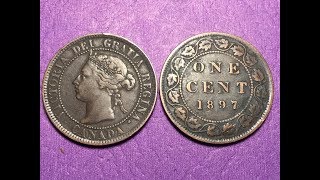 Rare Canada Victoria 1 Cent 1893  1897 Valuable Coin [upl. by Issej]