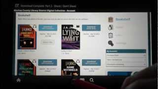 Kindle Fire How to download Audiobooks using Overdrive App [upl. by Rubma]