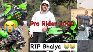 PRORIDER1000AgastayChauhan Died in Road Accident  Pro Rider 1000 Accident Delhi Highway sadnews [upl. by Akcinahs87]