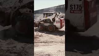 Skid steer loader Fast Operating bobcat construction [upl. by Guthrey]