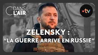 Zelensky  quotla guerre arrive en Russiequot cdanslair Archives 2023 [upl. by Soracco]