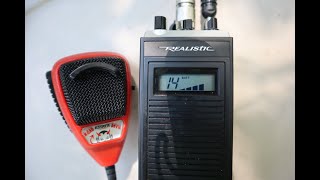 Power Microphone Range Test on HandHeld TRC216 CB Radio  HT Realistic CB Radio D104 [upl. by Camfort]