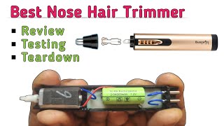 Nose Hair Trimmer Testing amp Teardown  How to Repair Trimmer [upl. by Herold]