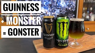 Jag provar den trendande och smått galna öldrinken Gonster som är en mix av Guinness amp Monster [upl. by Urba]