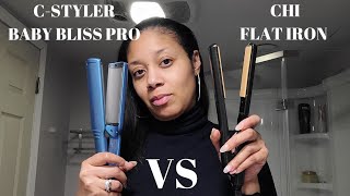 Review BabyBlissPro CStyler Iron VS Flat Iron [upl. by Whitehurst815]