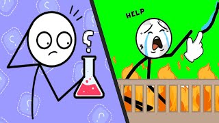 WATERING PUZZLE vs ALCHEMY PUZZLE  All Levels UPDATED Satisfying Double Gameplay STICKMAN Games [upl. by Darcie]