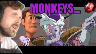 Forsen Reacts  Frieza saying Monkey for 3 mins [upl. by Eidnew]