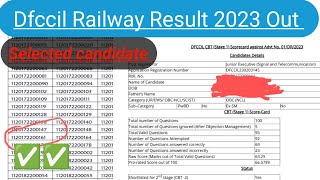 Dfccil Result 2023  Dfccil Result Cut off 2023  dfccilresult dfccilcutoffdfccilviralvideo [upl. by Onairotciv]