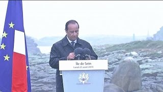 François Hollande nous ne quotredoutons pasquot la pluie [upl. by Irena651]