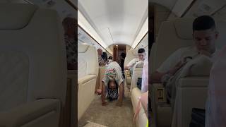 GYMNASTICS ON A PRIVATE JET [upl. by Doerrer]