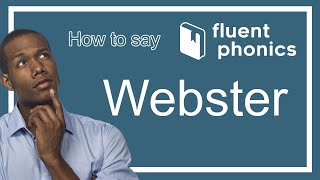 How to pronounce the word Webster  With definition amp example sentence [upl. by Semela]