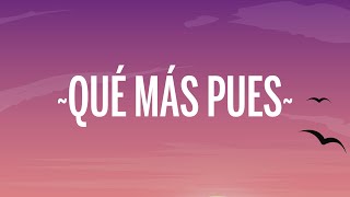 Sech  Que Más Pues LetraLyrics ft Justin Quiles [upl. by Nyltiak]