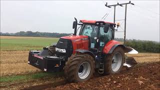 Case IH Demo 165 cvx Pulling KV Plough  Farmstar Ltd [upl. by Mosi]