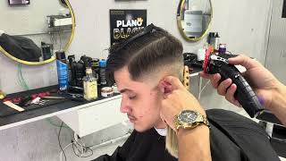 Franja curta texturizada Mid fade passo a passo [upl. by Shaff]