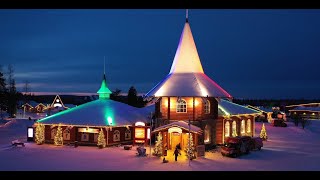 Villaggio di Babbo Natale Rovaniemi in Lapponia Finlandia Circolo polare artico Santa Claus Village [upl. by Ikim551]