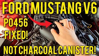 20092014 FORD MUSTANG V6 P0456 SMALL EVAP LEAK FIXED FAST amp EASY DIY NOT CHARCOAL CANISTER [upl. by Harland547]