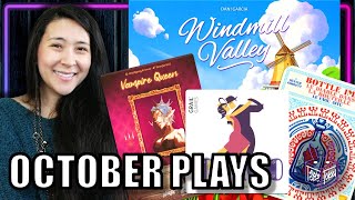 Have you played these games ☀️  October 2024 Board Game Plays 🎃 [upl. by Aires]