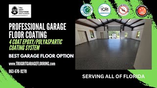 Large Epoxy Garage Floor Installation 2600FT2  CENTRAL FLORIDA [upl. by Anaibaf31]