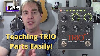 Digitech Trio Plus Recording Tutorial Teaching Parts and Matching Tempo [upl. by Henrique601]