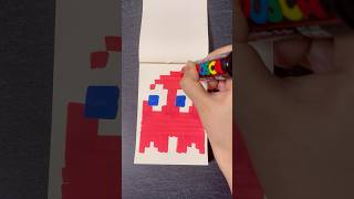 Drawing PACMAN with Posca Markerspacman art posca [upl. by Malik243]