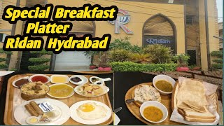 Breakfast at Ridan house of mandi Hydrabad  Turkish breakfast platter ridan hydrbad  Noshe vlogs [upl. by Suirtimid]