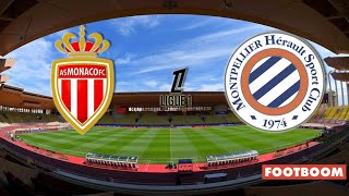 France Ligue 1 Monaco vs Montpellier 40 goals winning Monaco [upl. by Russell]