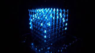 LED Cube Light Show Ripple [upl. by Eldridge]