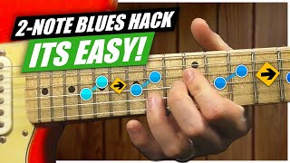 2 NOTE BLUES HACK  The Simple Way to Play Blues [upl. by Soilisav]