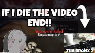 IF I DIE THE VIDEO END THA BRONX 2 ROBLOX 🎃🎃 roblox [upl. by Airednaxela]