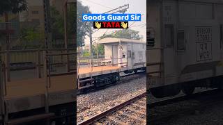 Freight Train Manager Sir Tata 👋👮‍♂️😍 shortvideo shots trainmanager [upl. by Tonnie]